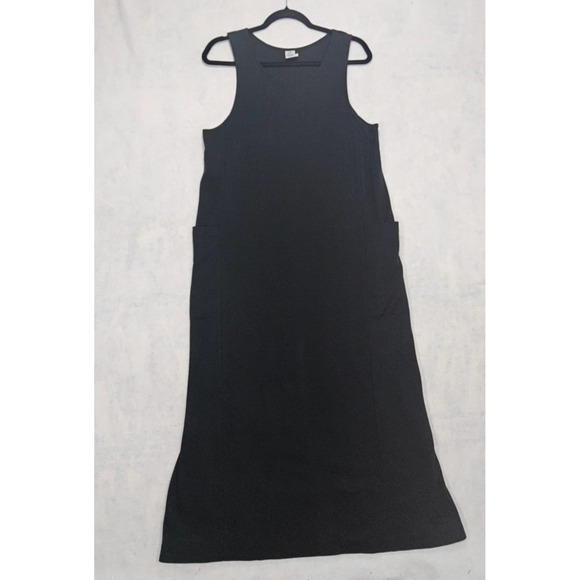 Peruvian Connection Dresses & Skirts - Peruvian Connection Dress Sz M 8 10 Black Jumper Maxi Pockets Long Pima Cotton
